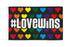 Love Wins Flag 3x5ft Poly - Flags Importer