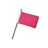 Magenta Solid Color 4x6in Stick Flag - Flags Importer