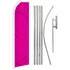 Magenta Solid Color Super Flag & Pole Kit - Flags Importer