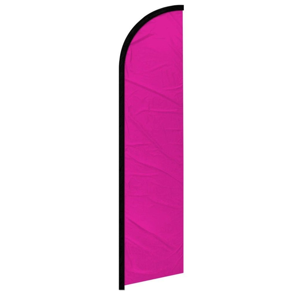 Magenta Solid Color Windless Banner Flag - Flags Importer