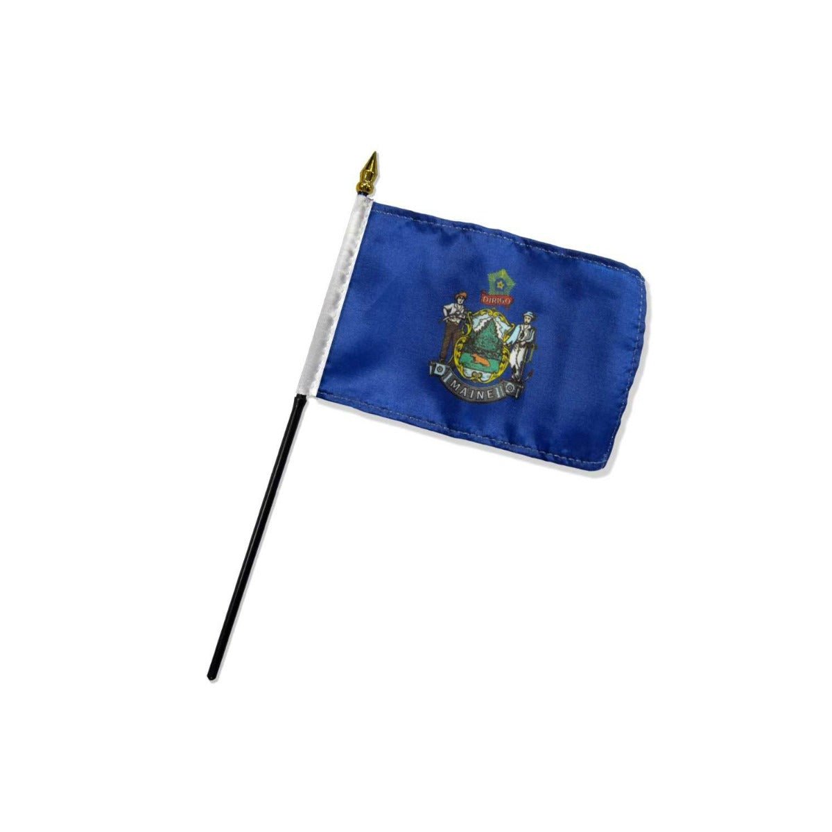 Maine 4x6in Stick Flag - Flags Importer