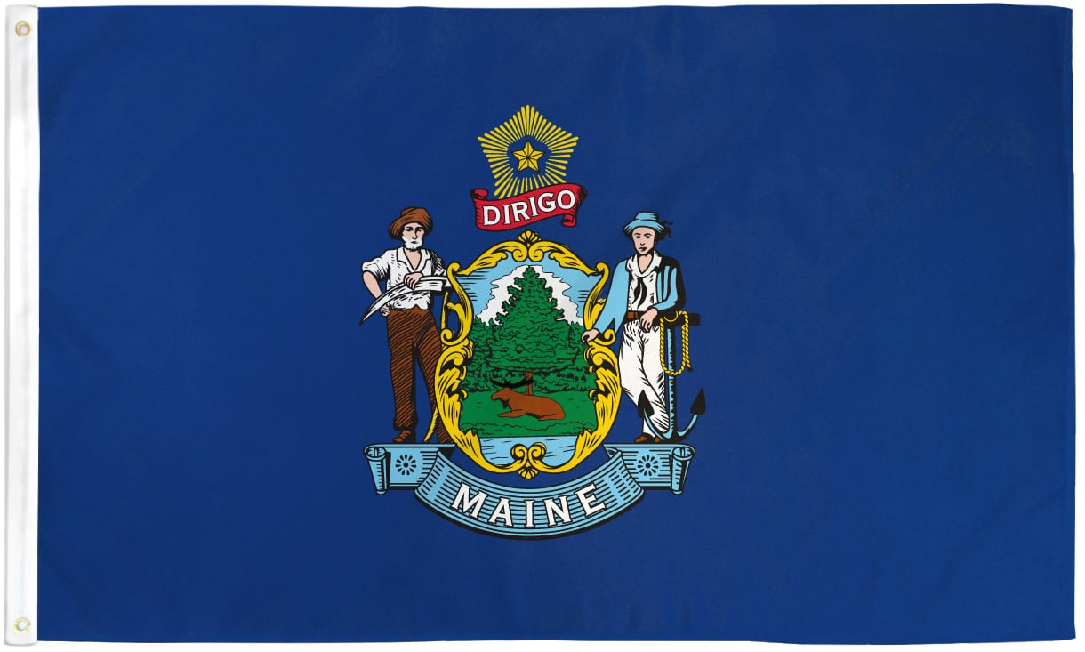 Maine Flag 2x3ft Poly - Flags Importer