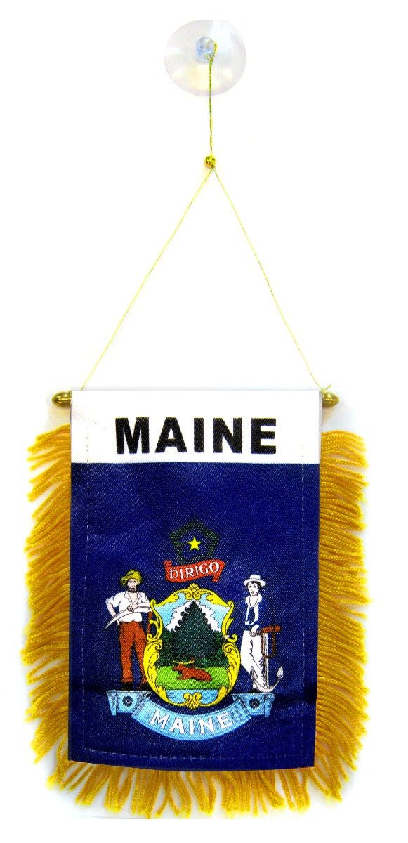 Maine Mini Banner - Flags Importer