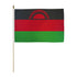 Malawi 12x18in Stick Flag - Flags Importer