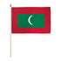 Maldives 12x18in Stick Flag - Flags Importer