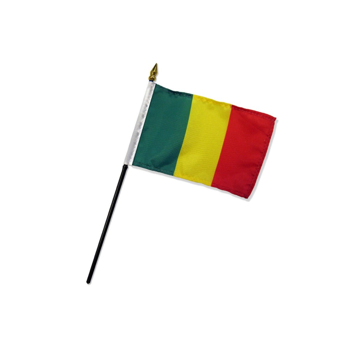 Mali 4x6in Stick Flag - Flags Importer