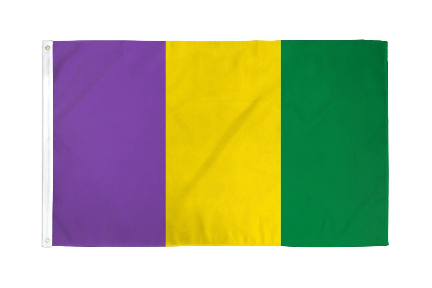 Mardi Gras (Plain) Flag 3x5ft Poly - Flags Importer