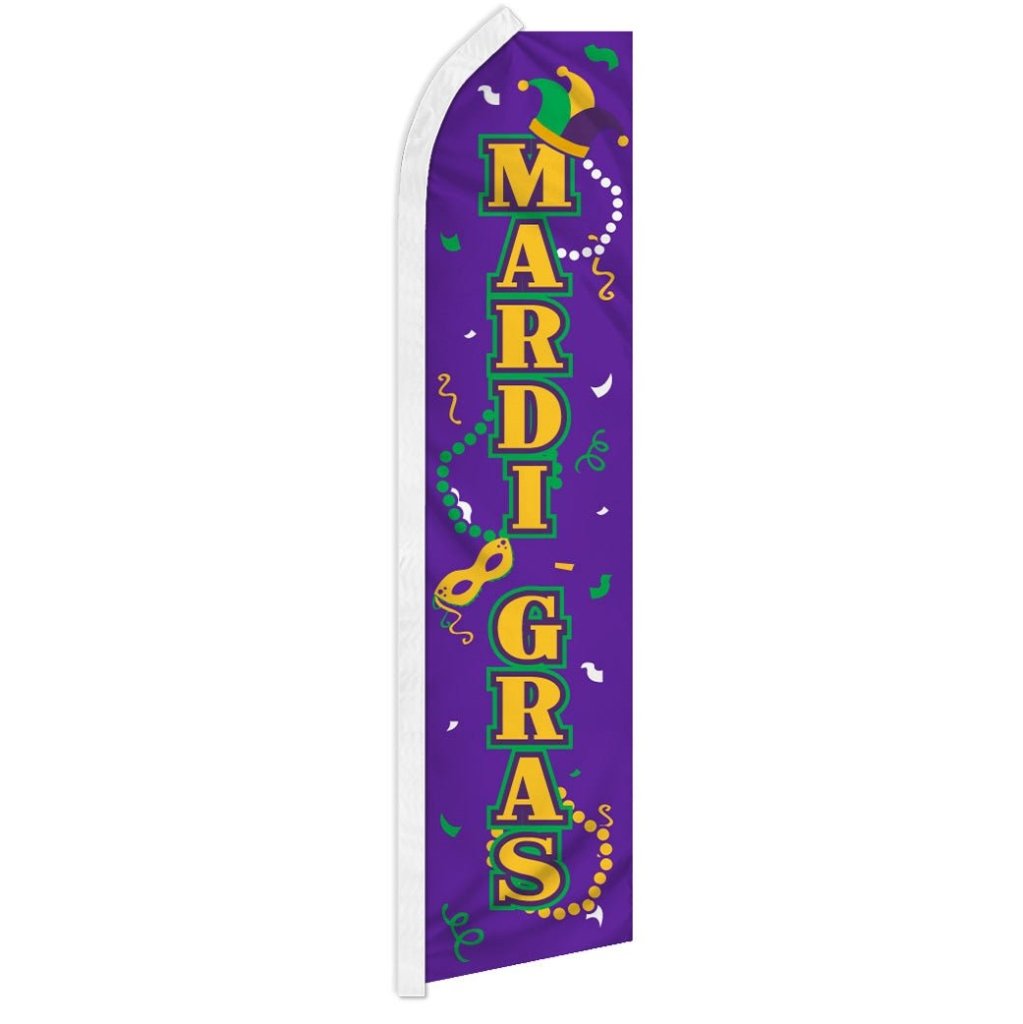 Mardi Gras Super Flag - Flags Importer