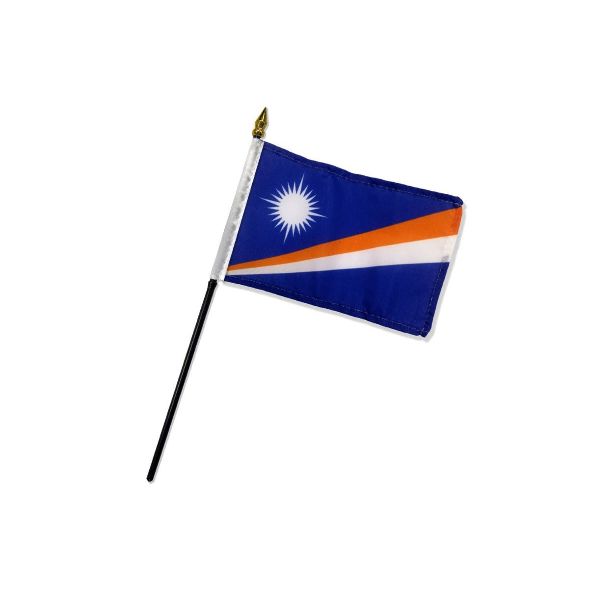 Marshall Islands 4x6in Stick Flag - Flags Importer