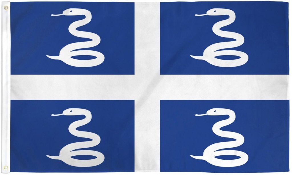 Martinique (Snake) Flag 3x5ft Poly - Flags Importer