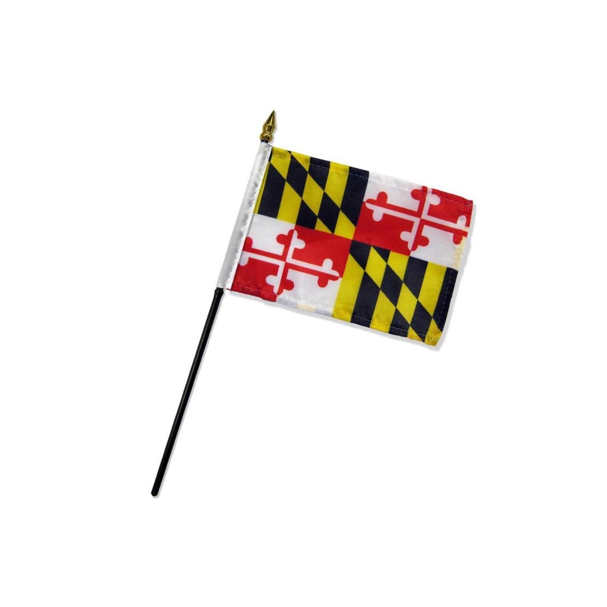 Maryland 4x6in Stick Flag - Flags Importer