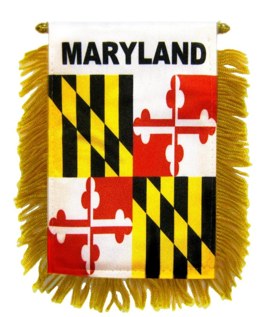 Maryland Mini Banner - Flags Importer