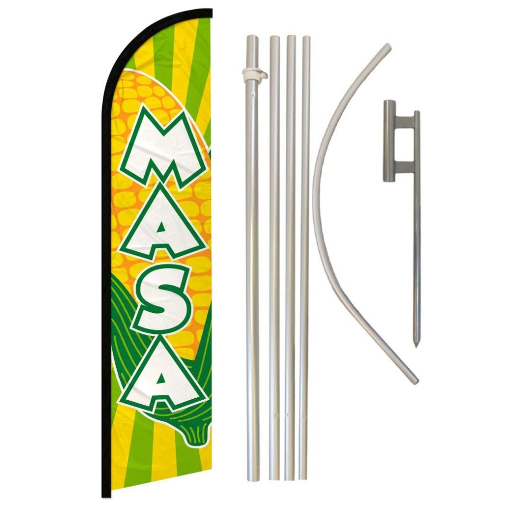 Masa Windless Banner Flag & Pole Kit - Flags Importer