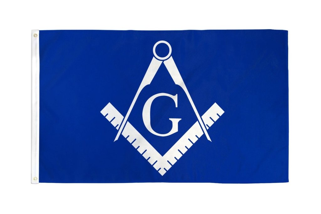 Masonic Flag (Blue & White) Flag 3x5ft Poly - Flags Importer