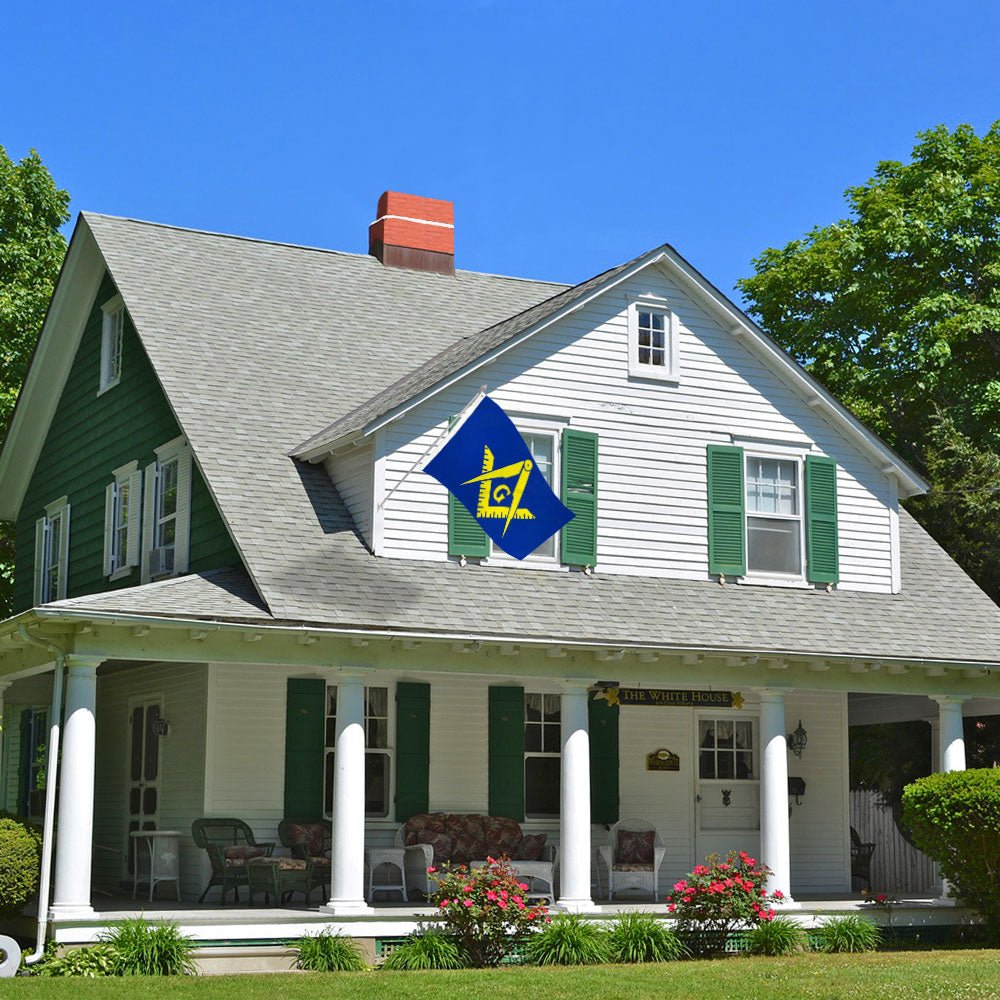 Masonic Flag (Blue & Yellow) Flag 3x5ft Poly - Flags Importer