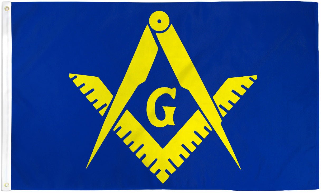 Masonic Flag (Blue & Yellow) Flag 3x5ft Poly - Flags Importer