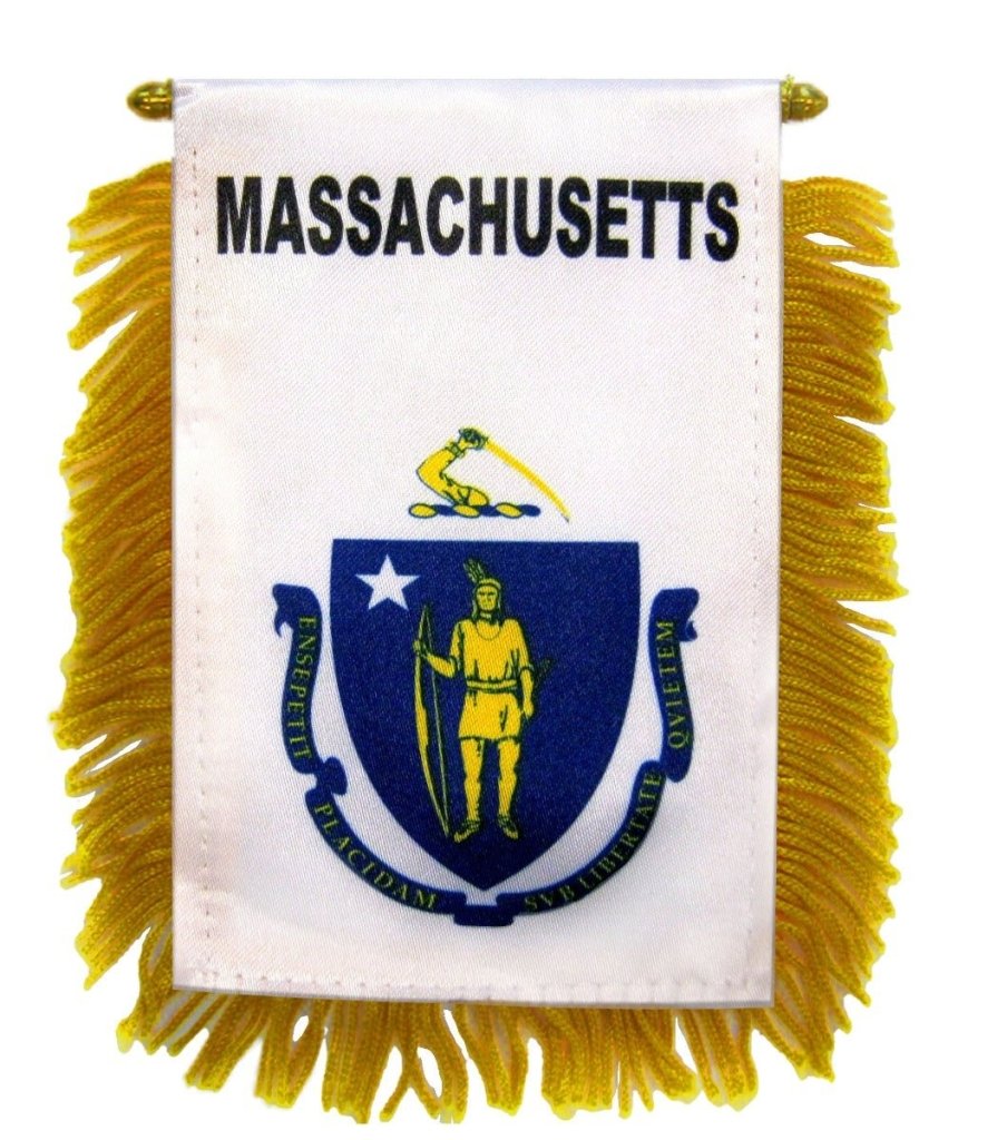 Massachusetts Mini Banner - Flags Importer