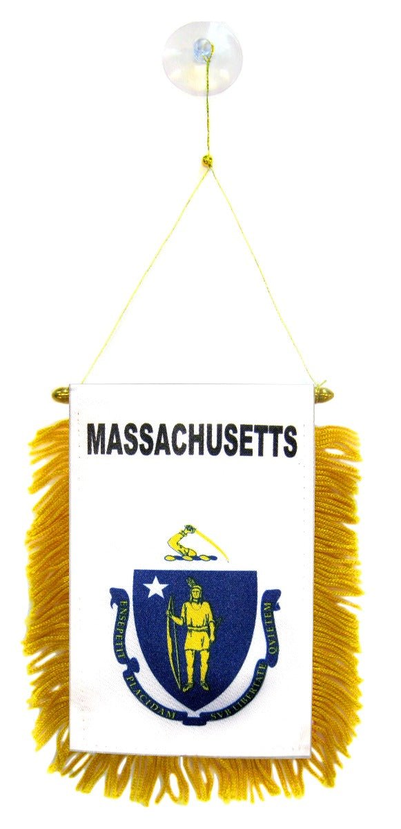 Massachusetts Mini Banner - Flags Importer