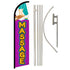 Massage Windless Banner Flag & Pole Kit - Flags Importer