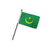 Mauritania (1959) 4x6in Stick Flag - Flags Importer