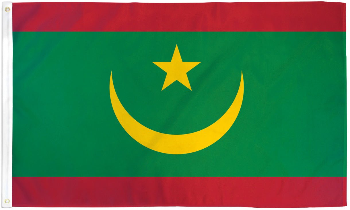 Mauritania Flag 2x3ft Poly - Flags Importer