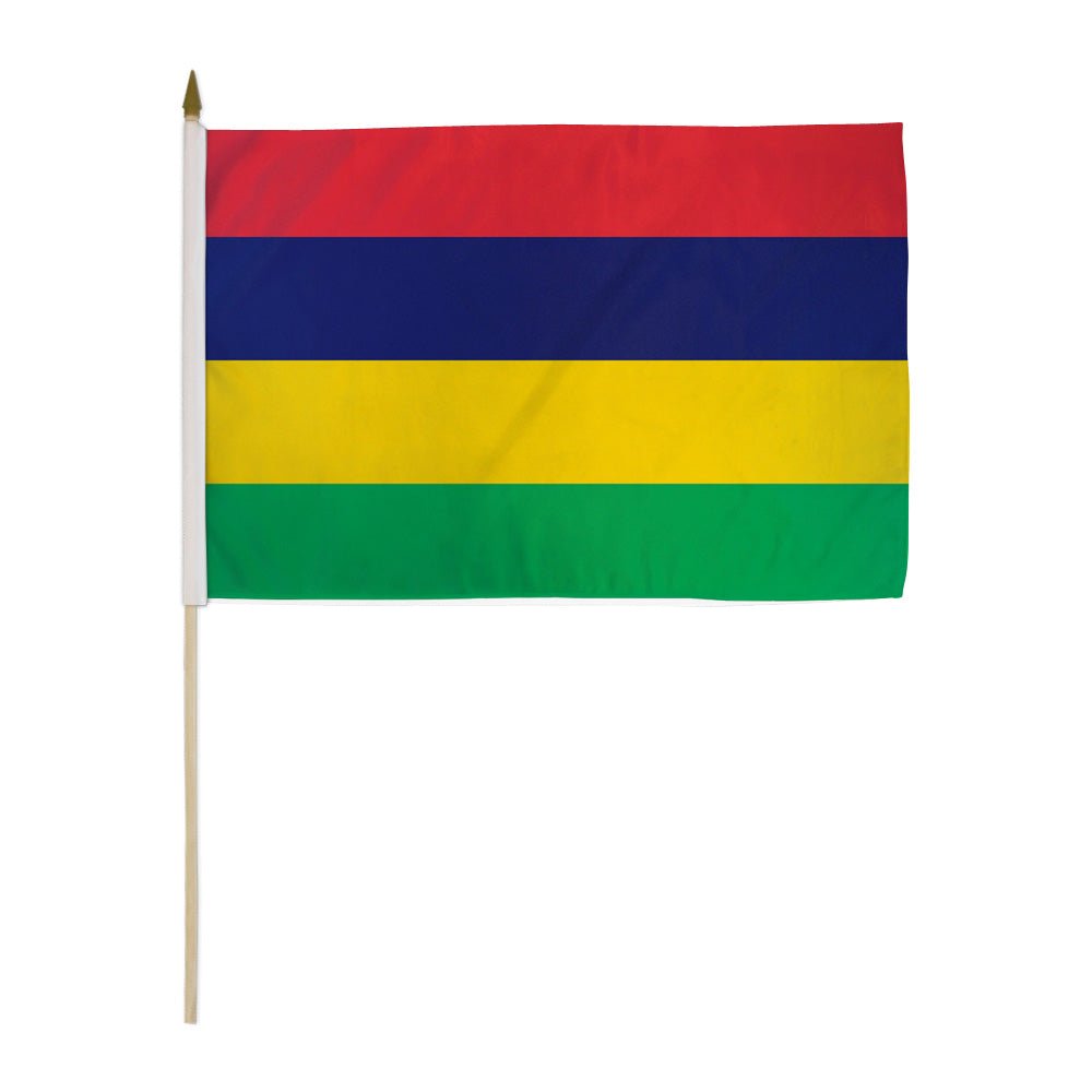 Mauritius 12x18in Stick Flag - Flags Importer