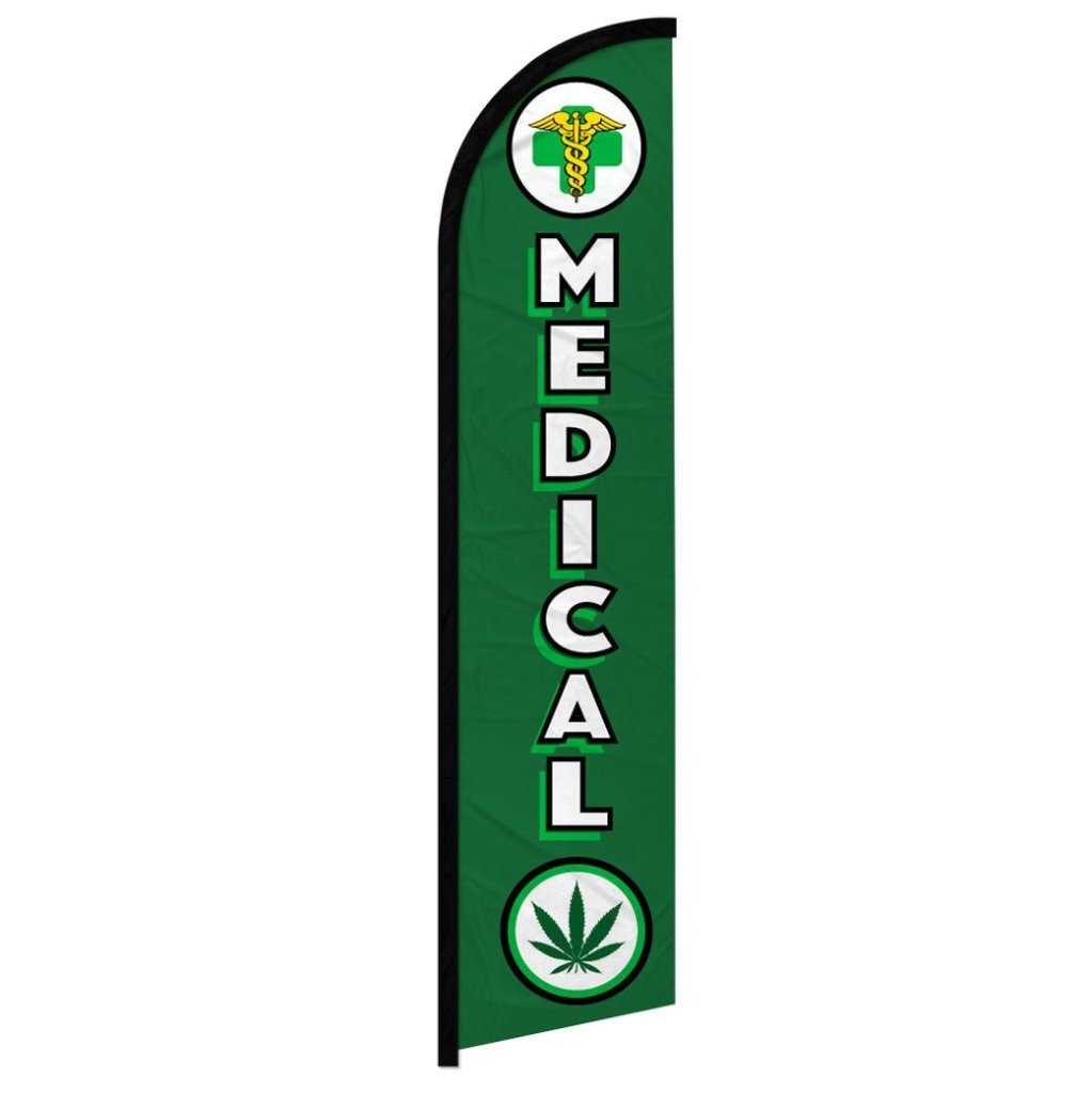 Medical MJ Windless Banner Flag - Flags Importer