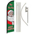 Merry Christmas (HoHoHo) Windless Banner Flag & Pole Kit - Flags Importer