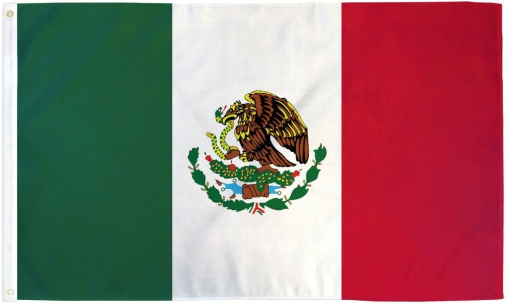 Mexico Flag 2x3ft Poly - Flags Importer