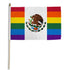 Mexico (Rainbow) 12x18in Stick Flag - Flags Importer