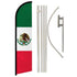 Mexico Windless Banner Flag & Pole Kit - Flags Importer