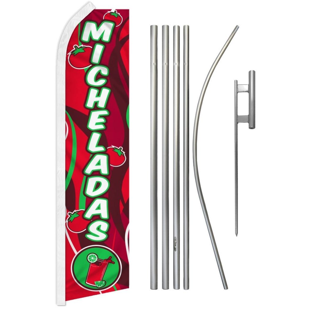 Micheladas Super Flag & Pole Kit - Flags Importer