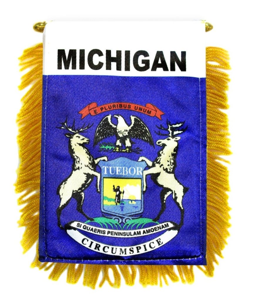 Michigan Mini Banner - Flags Importer