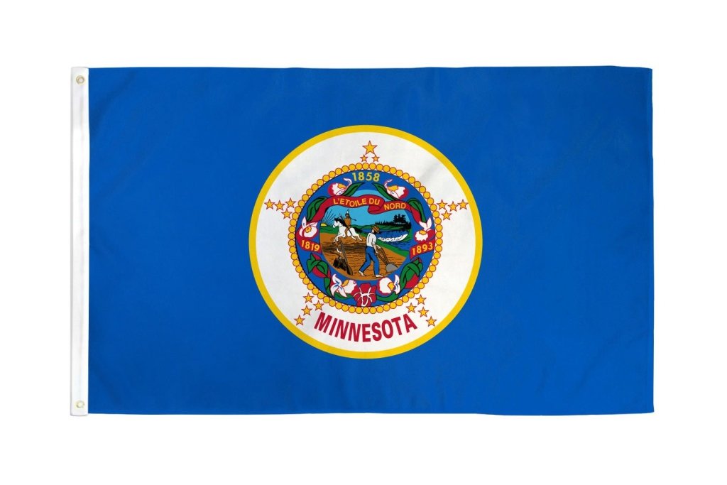 Minnesota (1957) Flag 3x5ft Poly - Flags Importer