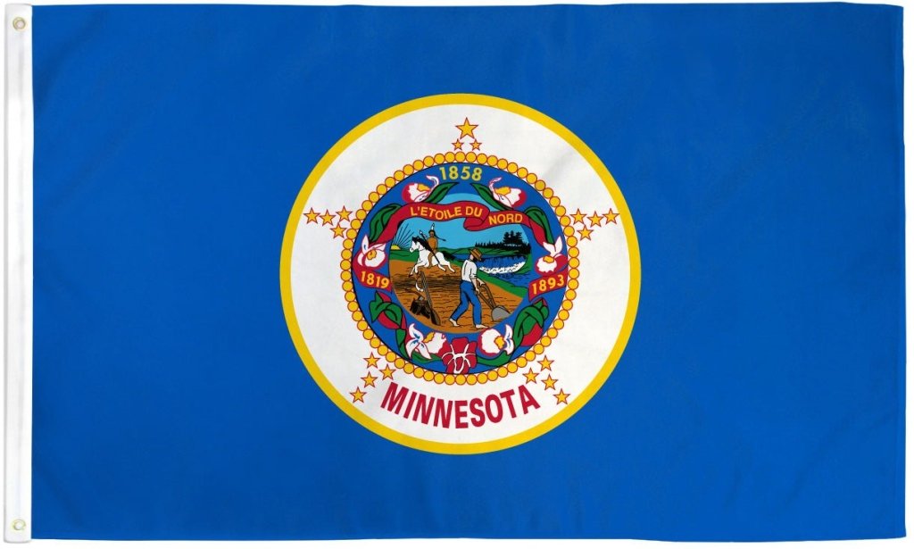 Minnesota (1957) Flag 3x5ft Poly - Flags Importer