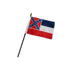 Mississippi (1894) 4x6in Stick Flag - Flags Importer