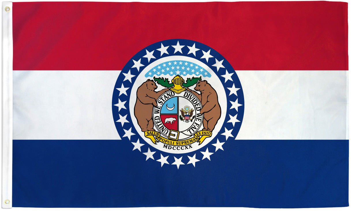 Missouri Flag 3x5ft Poly - Flags Importer