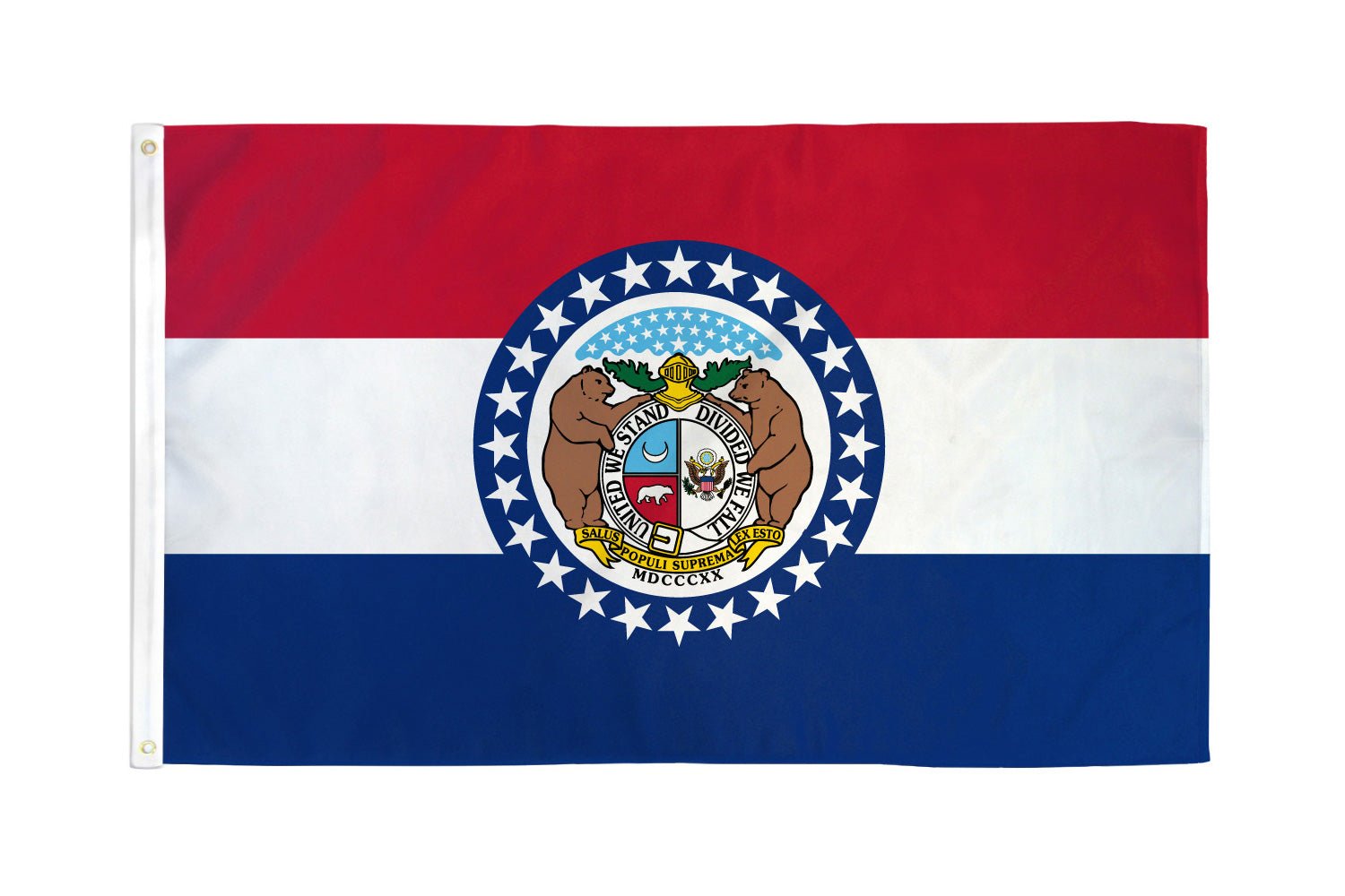 Missouri Flag 3x5ft Poly - Flags Importer