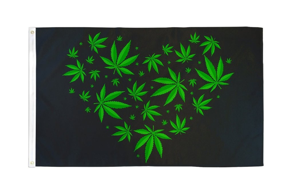 MJ Love (Black) Flag 3x5ft Poly - Flags Importer