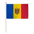 Moldova 12x18in Stick Flag - Flags Importer