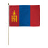 Mongolia 12x18in Stick Flag - Flags Importer