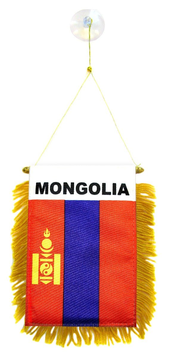 Mongolia Mini Banner - Flags Importer