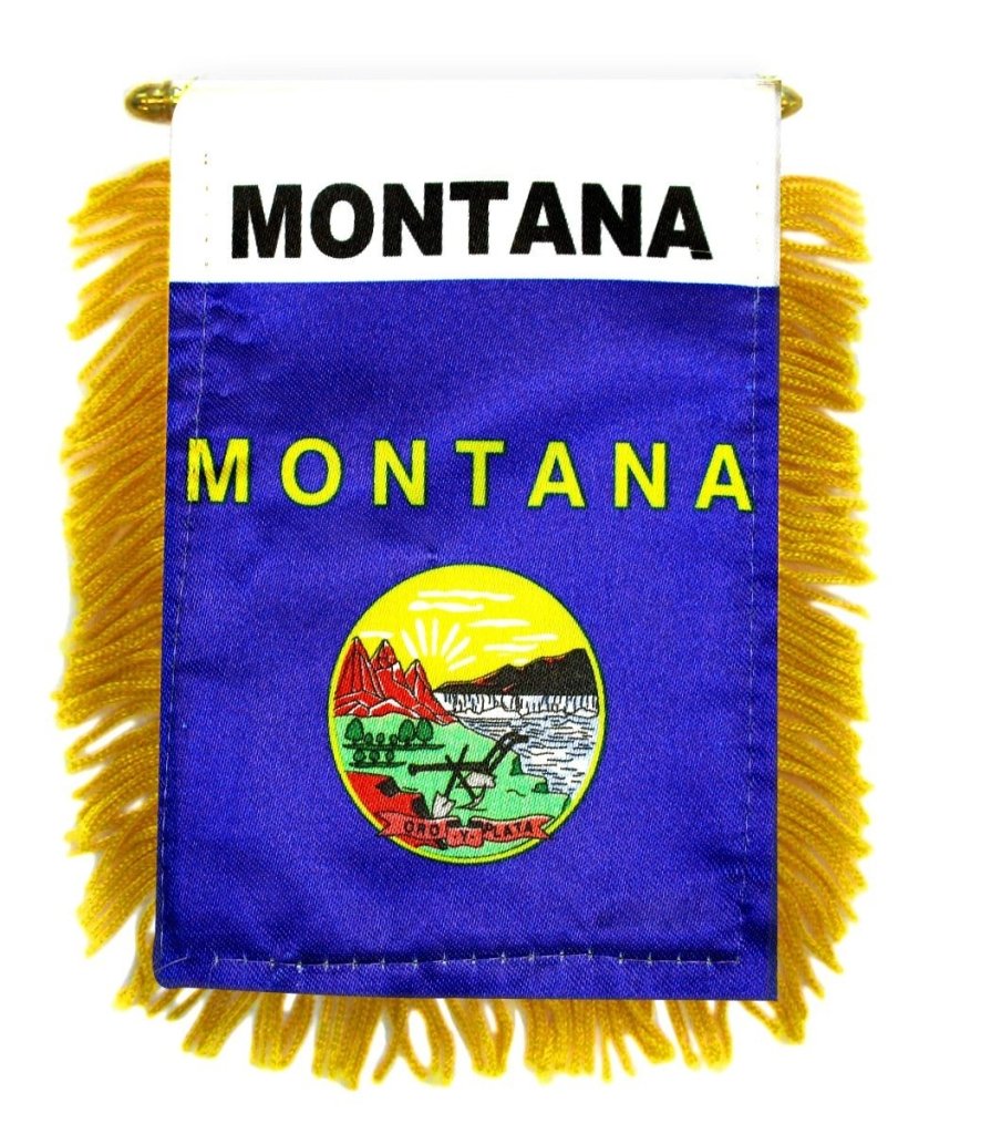 Montana Mini Banner - Flags Importer