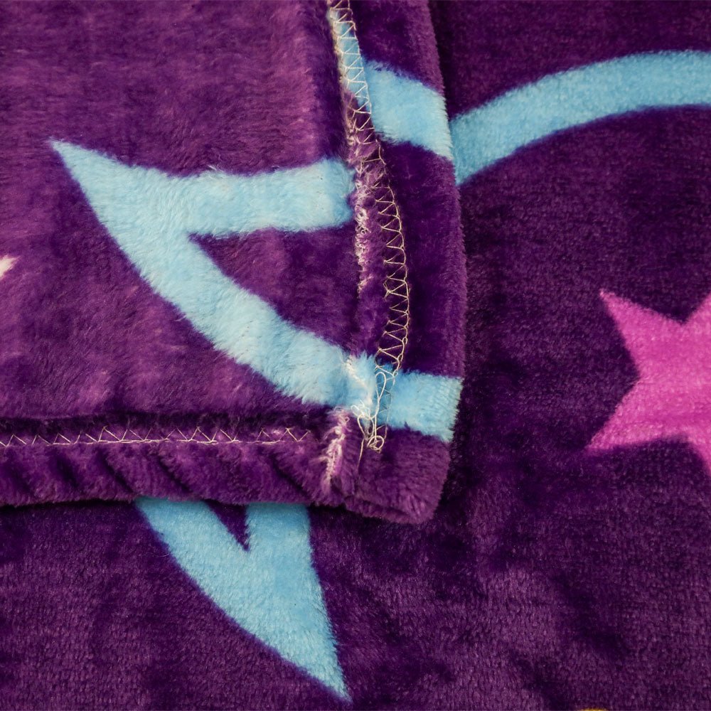 Moon & Stars (Purple) Soft Plush 50x60in Blanket - Flags Importer