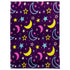 Moon & Stars (Purple) Soft Plush 50x60in Blanket - Flags Importer