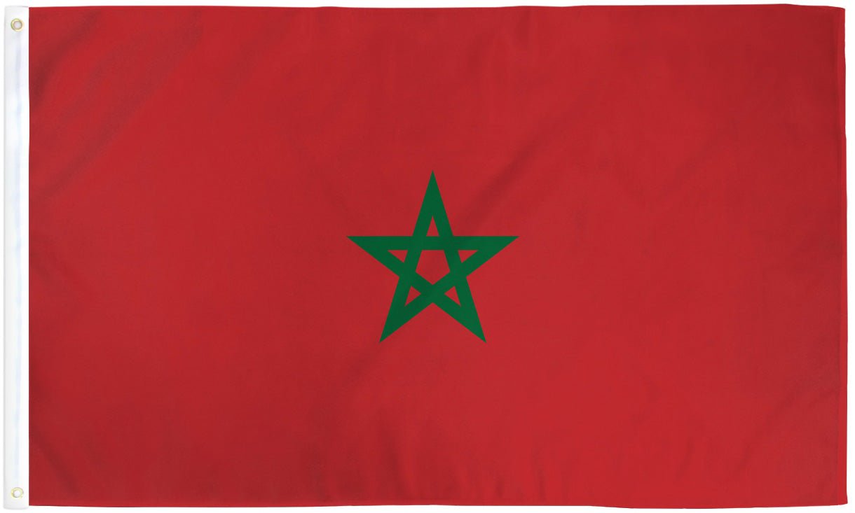 Morocco Flag 3x5ft Poly - Flags Importer