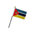 Mozambique 4x6in Stick Flag - Flags Importer