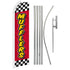 Muffler (Red Checkered) Super Flag & Pole Kit - Flags Importer