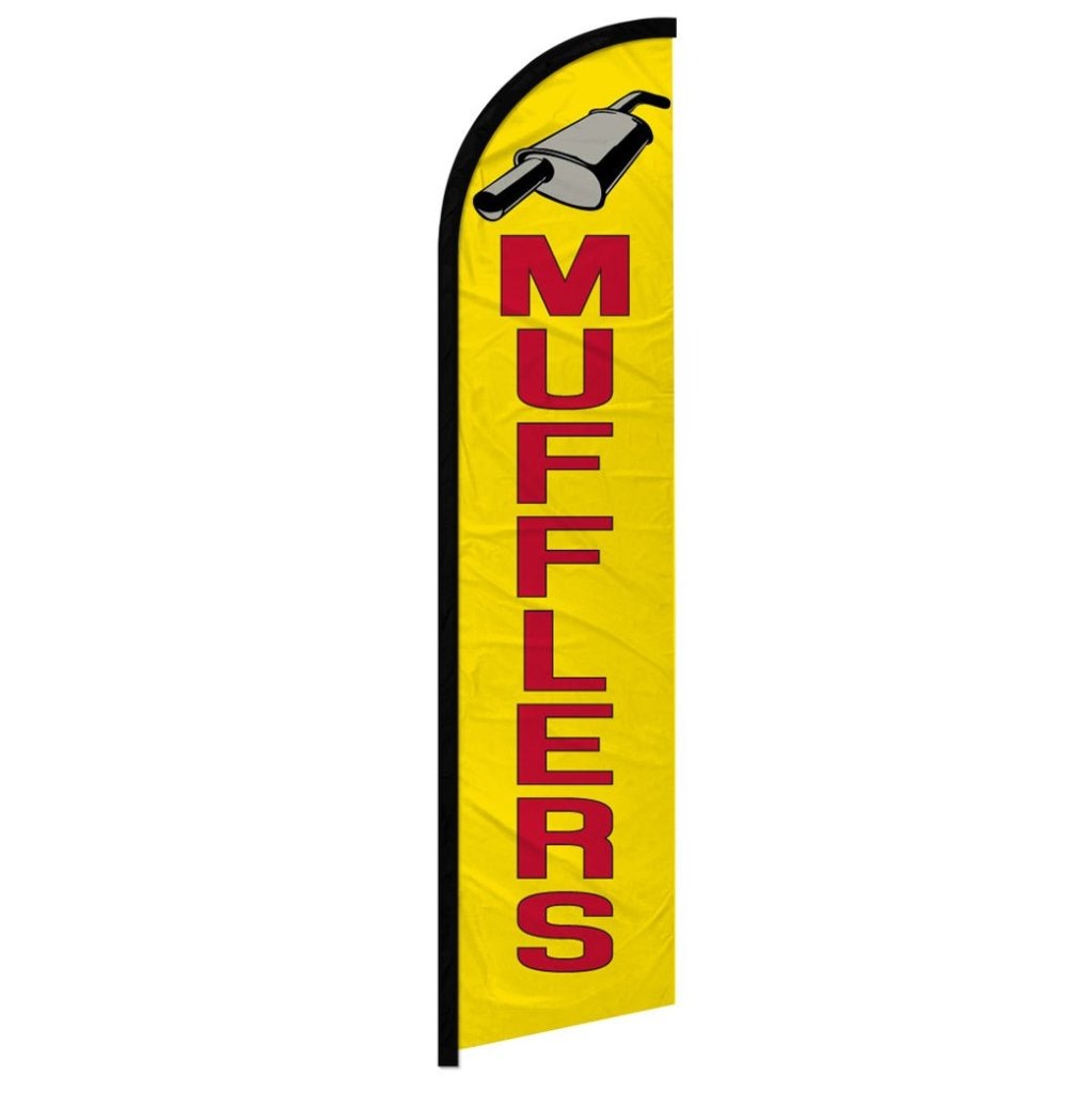 Mufflers (Letters) Windless Banner Flag - Flags Importer