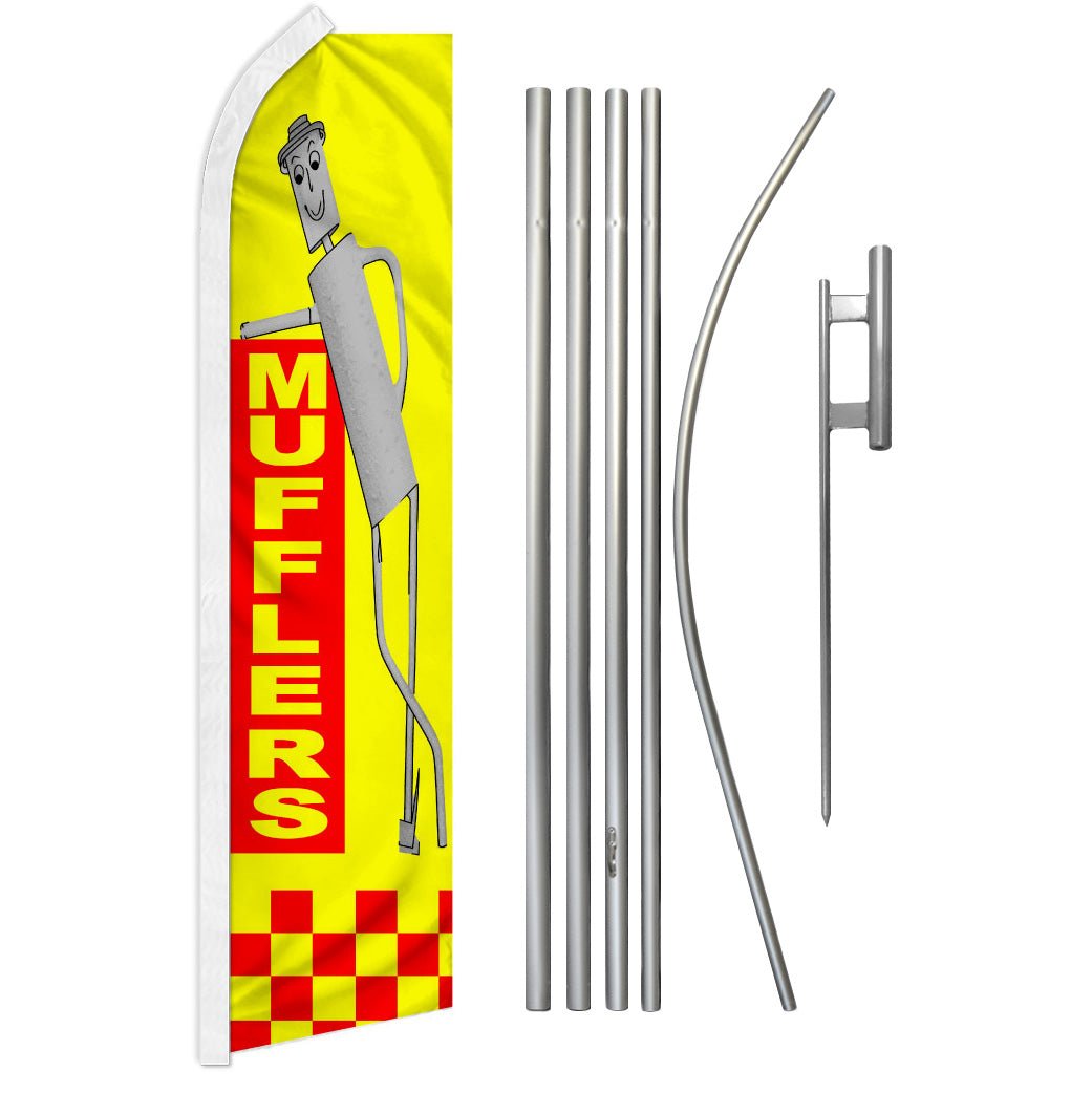 Mufflers (Man) Super Flag & Pole Kit - Flags Importer